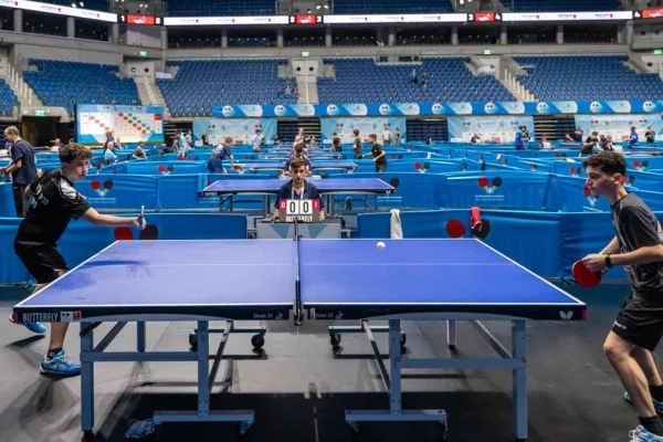 table tennis match arena